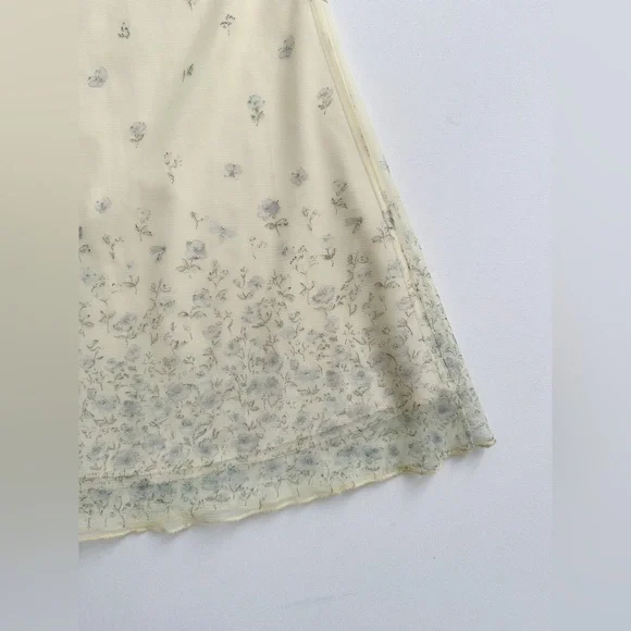 Girls Summer Soft Yellow Floral Dress-Spaghetti Straps-Size 3t?See Measurements - Picture 3 of 6